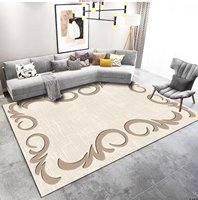 Tapis sur mesure, design moderne, tapis d'appoint en velours cristal pour salon
