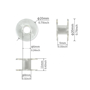 בן yedd לא כלול bobbin bobbin אחסון חוט ליבה אחסון שקוף 28/30 רשת מלבני תיבת אחסון bobbin - Product Image 5