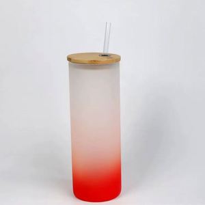 Gobelet en verre transparent cylindrique de 20 oz, design moderne pour les passionnés de fitness, boisson protéinée quotidienne - Product Image 4