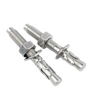 Ancre à expansion en acier sur mesure, diamètre 1/4 po, M10, pour béton, longueur 1 po, capacité 1 tonne, mesure en pouces