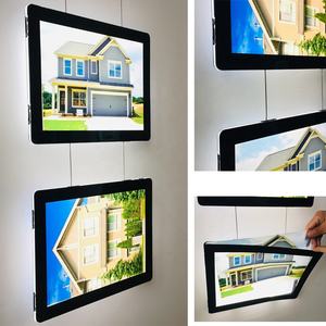 Letrero Publicitario Acrílico Rectangular <span class=keywords><strong>de</strong></span> Doble Cara para Agentes Inmobiliarios, Panel <span class=keywords><strong>de</strong></span> Marco para Exhibición en Ventanas, Personalizable - Product Image 4