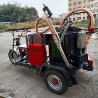 LONGSHUN Équipement de fusion de scellant pour routes en asphalte à conduite autonome facile à utiliser avec moteur fiable pour la circulation sur routes rurales