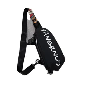 Crossbody Bag Homens Moda Impermeável Zipper Chest Bag Nova Tendência Outdoor
