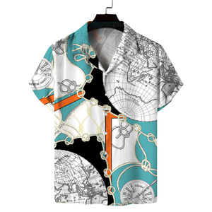Camisa Hawaiana de Manga Corta con Estampado Floral para Hombre, Camisa Informal de Verano con Diseño Personalizado - Product Image 3