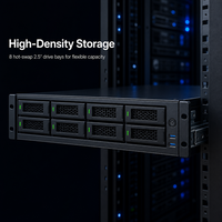 Server Rak 2U Dual Intel Xeon Scalable 8 Slot Drive 2.5 Inch Hot Swap DDR4 ECC PSU Redundant untuk Pusat Data