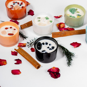 Al por mayor vegano hecho a mano curación Cristal de lujo cera de soja <span class=keywords><strong>velas</strong></span> perfumadas regalo conjunto vela <span class=keywords><strong>con</strong></span> joyería <span class=keywords><strong>en</strong></span> <span class=keywords><strong>el</strong></span> <span class=keywords><strong>interior</strong></span> - Product Image 4