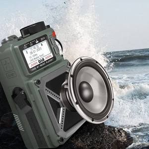 Radio Digital de Fábrica con Bluetooth 5.0, Radio FM/AM para Exteriores, Carga Solar, Banco de Energía de 4000mAh, Alerta SOS, Plástico ABS, Banda Completa - Product Image 4