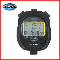 SW8-3060 Digital tiga baris 8 saluran 1/100 detik 60 memori Stop Timer genggam Digital tahan air olahraga Stopwatch