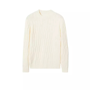 Tùy Chỉnh Giản Dị Mùa Đông 100% Len Dài Tay Áo Cao Cổ Người Đàn Ông Của Áo Len Dệt Kim Pha Trộn Với Cashmere Người Đàn Ông Của Cardigan - Product Image 6