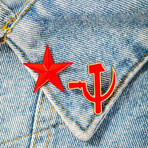 Pas cher En Gros Classique CCCP <span class=keywords><strong>Communisme</strong></span> Broche Soviétique Rétro Étoile À Cinq Branches Badge Alliage Souvenir Émail Épinglette - Product Image 6
