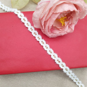 Accesorio decorativo de algodón cofre blanco de encaje francés de alta calidad para prendas y bolsos Técnicas de impresión impresionantes - Product Image 1