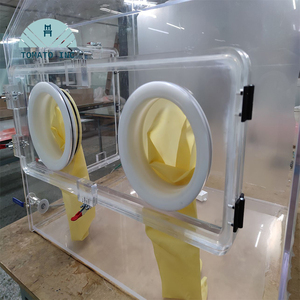 Boîte anti-poussière en acrylique, boîte à gants sous vide simple, boîte de travail sans poussière, opération d'isolation en laboratoire, boîte stérile d'usine - Product Image 3