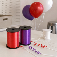 Ensemble de rubans en plastique brillant multicolores pour emballer des cadeaux, des bouquets de ballons, la décoration de fêtes, vente en gros