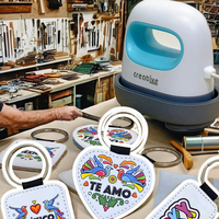 Presse à chaud compacte, mini-machine, machine manuelle de transfert de chaleur pour étiquettes DIY