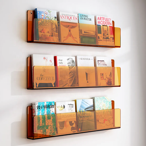 رف للكتب شفاف مثبت على الحائط - Product Image 4