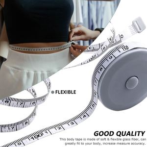 Mini Cinta Métrica Retráctil de Tela Suave, Regla de Costura Flexible de Bolsillo para Medir el Cuerpo y Controlar el Peso - Product Image 4