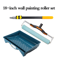 Rouleau de peinture mural industriel Yuda de 18 pouces, personnalisable, grand format, finition coquille d'œuf, OEM, cadres réglables, garantie 1 an