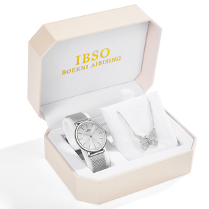 IBSO Women Business Quartz Stainless Steel Alloy <strong>Watch</strong> <strong>Set</strong> <strong>Rose</strong> <strong>Gold</strong> Waterproof - Product Image 2