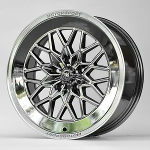 Velg Mobil Pengecoran Penuh 18 Inci, Velg Mobil Bahan Aloi dengan 5 Lubang Velg Aluminium