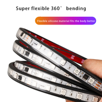 Bande lumineuse LED 24V pour voiture, camionnette et camion, à effet d'illusion coloré, haute luminosité, type défilant