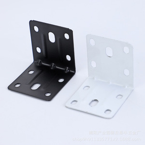 Support d'angle de salle de bain en acier inoxydable, angle droit à 90 degrés pour connecteurs de meubles et armoires - Product Image 1