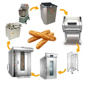 Linea di produzione di baguette completamente automatica linea di produzione di alimenti al forno