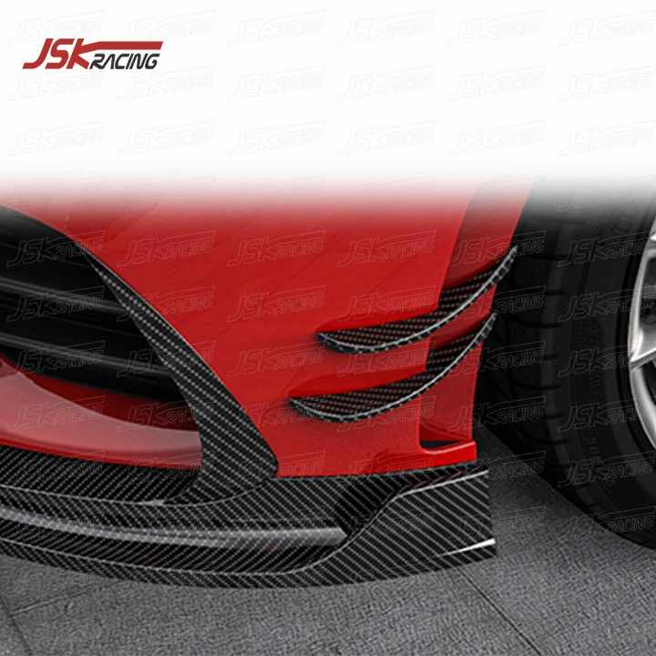 For Mercedes Benz A Class W177 AMG A180 A200 A250 A35 2019 2020 2021 2022 2023 Front Bumper Canards Fins Sticker Decoration Trim - 34