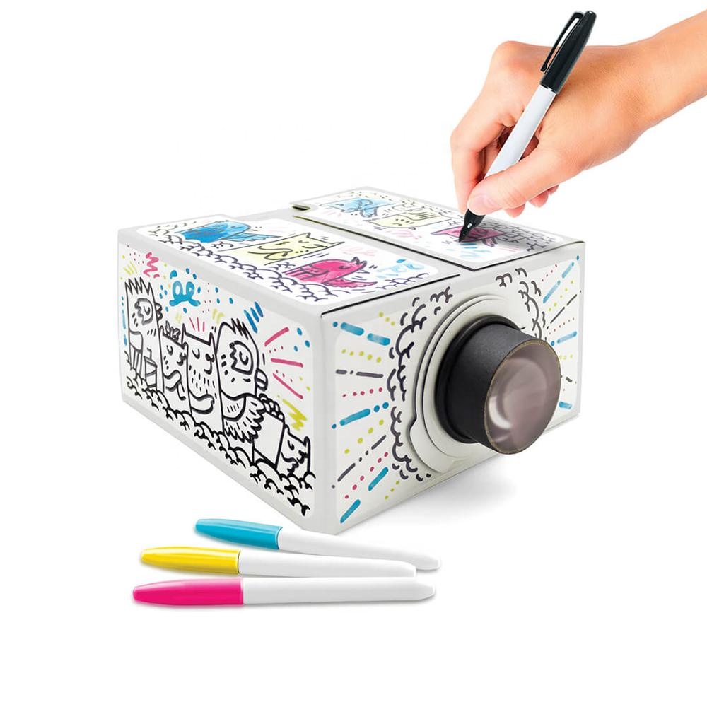 DIY портативный кинопроектор для смартфона картонный мини-проектор для смартфона