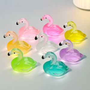 Flamingo Artificial Luminoso, <span class=keywords><strong>Cisne</strong></span> para Acuario, Accesorios Decorativos para Paisajismo con Musgo, Pequeños Adornos - Product Image 1