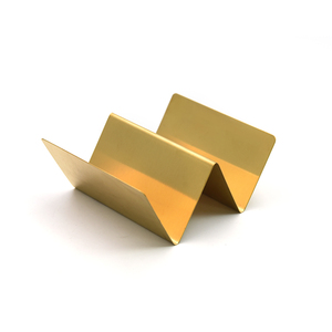 <span class=keywords><strong>Support</strong></span> de crêpes en acier inoxydable, lot de 2, style plateau de camion, <span class=keywords><strong>support</strong></span> à tacos, plaqué or, vente en gros - Product Image 4