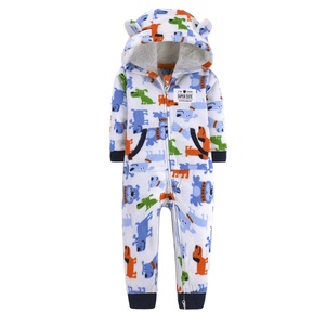 <span class=keywords><strong>Pyjama</strong></span> à rayures pour bébés, vêtement de nuit épais, combinaison en molleton, bon marché, hiver, pour nourrissons garçons et filles, - Product Image 4