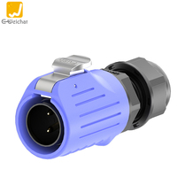 LP20 M20 2/3/4/5/7/9/12/14 Pin 10A Outdoor Elektrische Kabelverbinder Panelmontage PBT Blau IP68 Wasserdicht