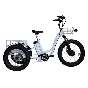 Трехколесный грузовой электровелосипед, 1000 Вт, 750 Вт, 500 Вт, трехколесный велосипед для взрослых с детским сиденьем, полная подвеска, грузовой электровелосипед с задней переноской