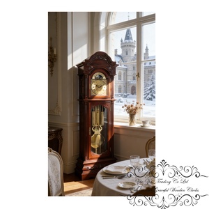 Horloge à <span class=keywords><strong>Pendule</strong></span> de Précision, Qualité Héritage, Meuble en Bois Massif, Mouvement Mécanique Allemand Importé, Style Français - Product Image 5