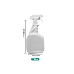 Flacon pulvérisateur vide en PE blanc 500ml/750ml/1000ml avec pompe déclencheur pour <span class=keywords><strong>antiseptique</strong></span>, alcool liquide, faux cils et masque facial - Product Image 3