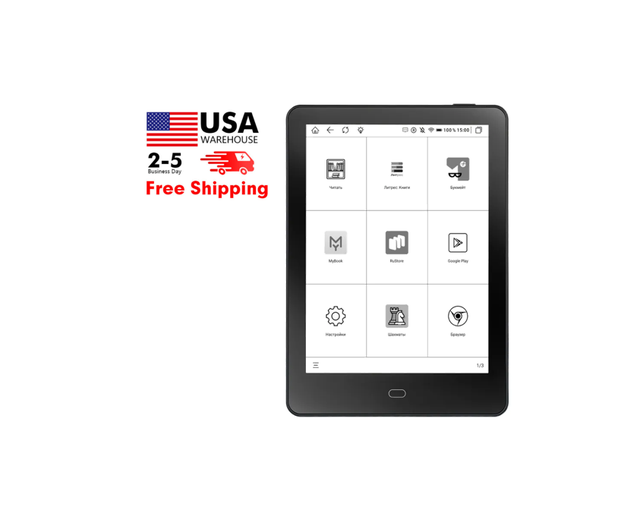 Meebook 6" E-Ink Black & White Display 212 PPI 32GB ROM Android-Based Ebook Reader with PDF/DOCX/FB2/TXT Support USB Type-C