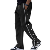 Logo personnalisé Loisirs Sports Pantalons de survêtement décontractés pour hommes Plus Size Loose Straight Tube Drawstring Pants