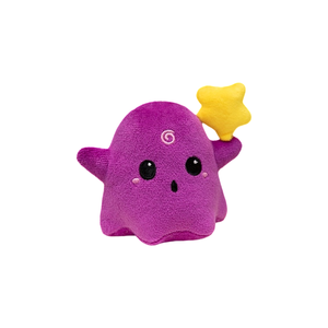 Porte-clés en peluche fantôme <span class=keywords><strong>rouge</strong></span> mignon avec <span class=keywords><strong>étoile</strong></span> jaune, breloque amusante et effrayante pour les cadeaux de fête d'Halloween en gros - Product Image 2