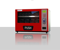 Mini distributeur automatique de boissons en boîte à 2 couches pour hôtels Distributeur automatique de bureau avec fonction de tissu SDK inclus