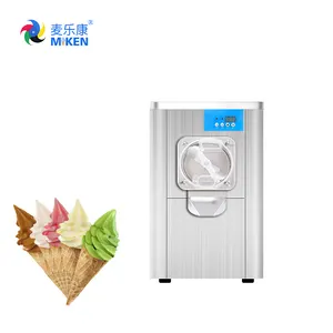 Mesin es krim keras GQ-H16T komersial meja komersial baja tahan karat kualitas baik mesin pembuat Yogurt susu Mini SS