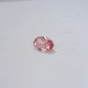 Starsgem Synthetische Vs Kwaliteit Groothandel Losse Roze Kleur Ovale Vorm 0.382 ~ 0,7ct Lab Gekweekte Diamant Verkoop Op Voorraad
