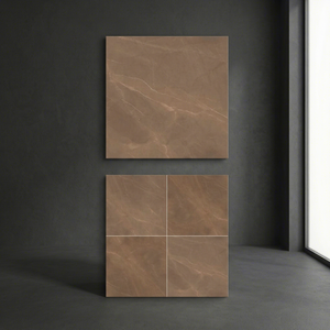 Azulejos de Porcelana Esmaltada Digitalmente de 1200x1200 mm, Diseño de Losa de Mármol Pulido Aramani Gold, Azulejos para Piso - Product Image 1