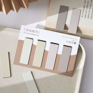 Marcadores Magnéticos de Colores Morandi con Péptidos Xi, 4 Piezas, Marcadores de Lectura Magnéticos Suaves, Estilo Creativo y Cultural - Product Image 1