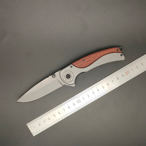 Navaja Plegable <span class=keywords><strong>de</strong></span> Bolsillo, Navaja Plegable Grabada en Madera, Herramienta <span class=keywords><strong>de</strong></span> <span class=keywords><strong>Supervivencia</strong></span> para Exteriores, Acero Inoxidable - Product Image 6