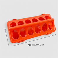 Abreuvoir automatique transparent en plastique pour volailles, poulets, cailles et poussins, usage intérieur, 12/18 trous