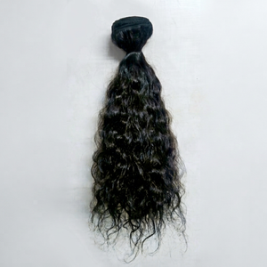 100% Natural Wavy 12\" Black Virgin Indian Temple Hair <b>Extensions</b> High Quality <b>Braiding</b> Hair - Product Image 3
