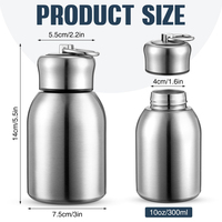 Botellas de Agua Delgadas Personalizadas de Acero Inoxidable, Aisladas Térmicamente para Bebidas Frías y Calientes, Termo para Regalos, Viajes, Campamentos y Senderismo