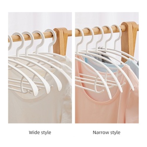 Custom Logo/Color Hangers Household Non-slip Traceless Wide Shoulder Cannot Afford to Bag Plastic <b>Clothes</b> <b>Rack</b> Hanging <b>Clothes</b> - Product Image 5