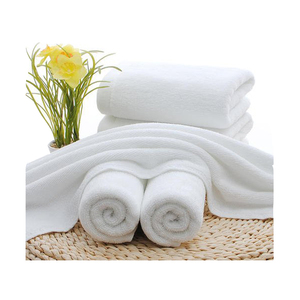 Serviette de douche hôtel qualité blanc serviette de bain - Product Image 1