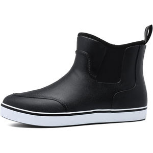 Stivali <span class=keywords><strong>da</strong></span> Uomo alla Caviglia Impermeabili in Gomma per Pesca e Pioggia, Scarpe Antiscivolo con Fodera in Neoprene per Nautica e Giardinaggio - Product Image 3